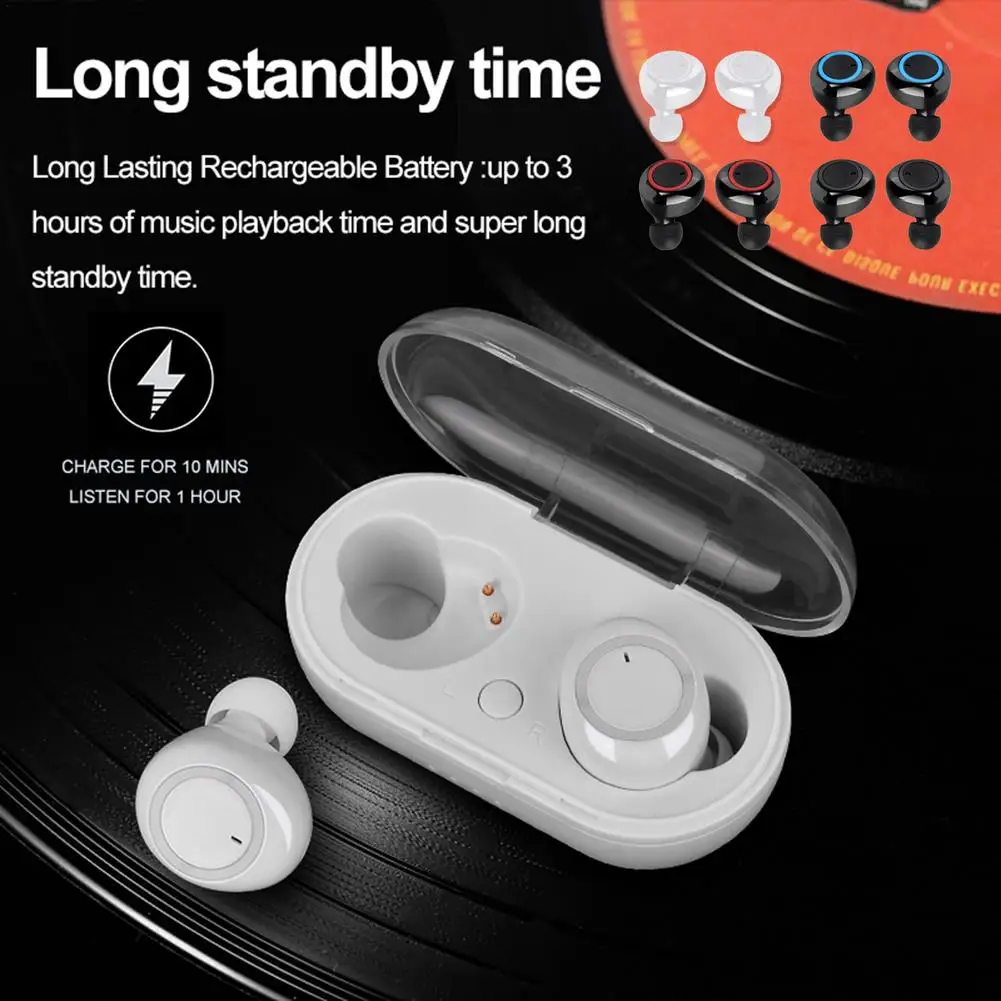 Мини стереогарнитура, беспроводная, совместима с BT5.0, сенсорное управление, выбор музыки и звонки 
Мини стереогарнитура, беспроводная, совместима с BT5.0, сенсорное управление, выбор музыки и звонки