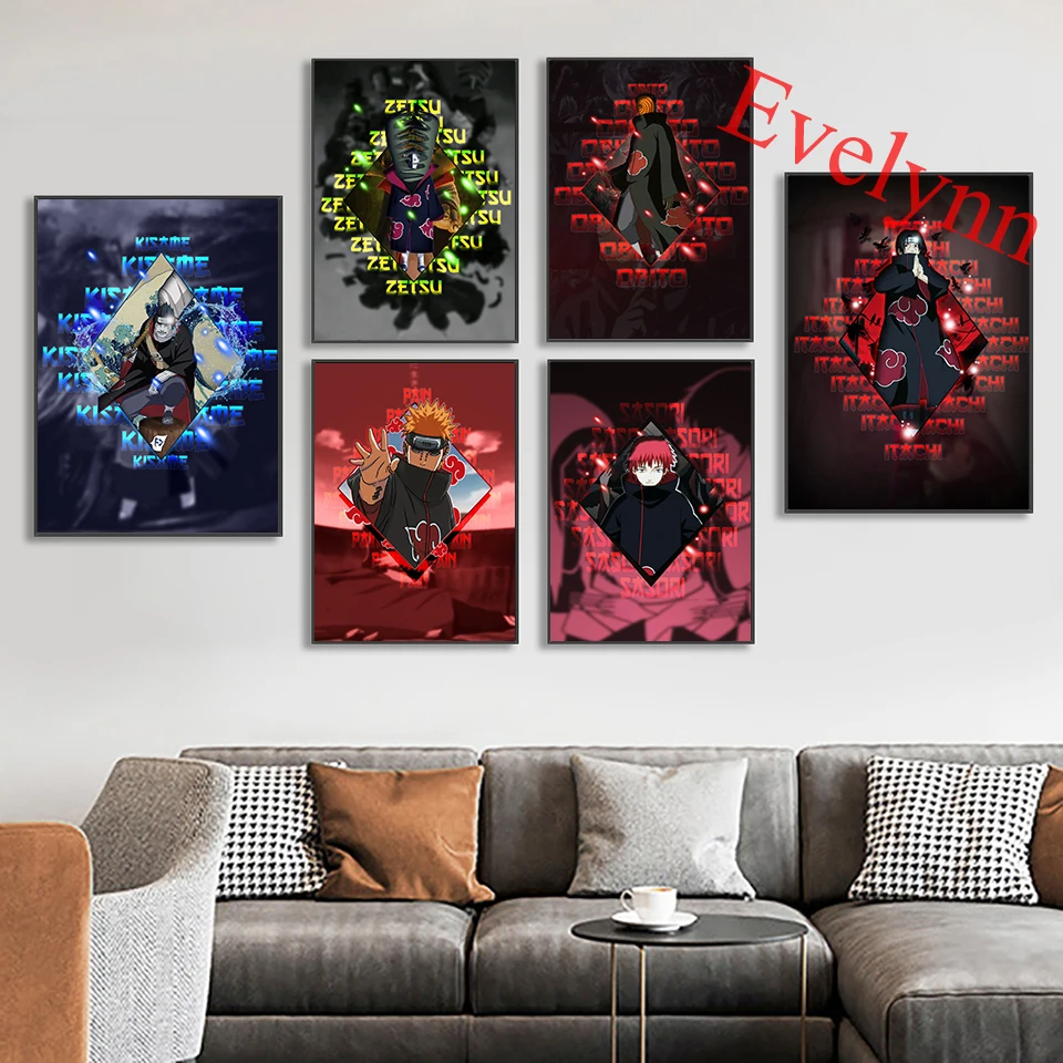 Japanese Anime Naruto Poster Hidan Kakuzu Itachi Uchiha Konan Zetsu Pain Akatsuki Children Room Decor Canvas Wall Art Prints
Japanese Anime Naruto Poster Hidan Kakuzu Itachi Uchiha Konan Zetsu Pain Akatsuki Children Room Decor Canvas Wall Art Prints
