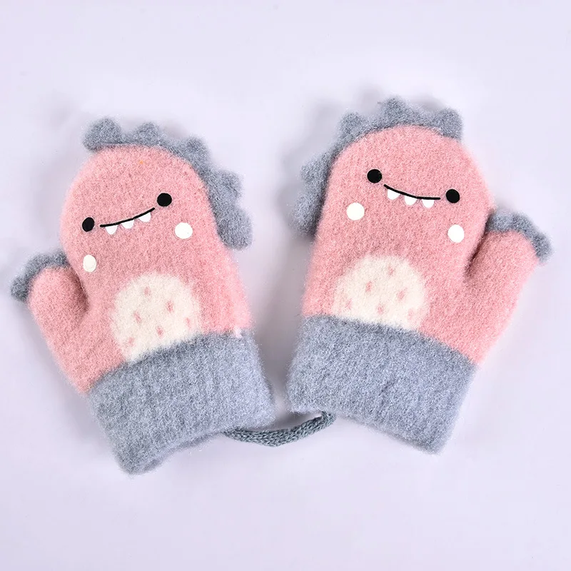 Cute Cartoon Dinosaur Baby Gloves Hanging Neck Soft Thick Warm Gloves For Baby Girls Boys Winter Knitted Kids Children Mittens
Cute Cartoon Dinosaur Baby Gloves Hanging Neck Soft Thick Warm Gloves For Baby Girls Boys Winter Knitted Kids Children Mittens