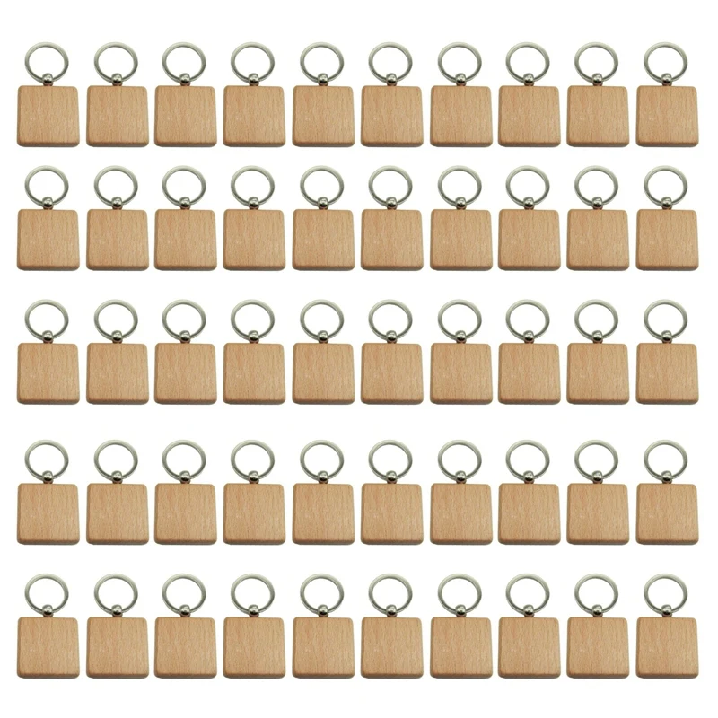 50Pcs DIY Blank Wooden Keychain Square Carved Key Ring Wooden Key Ring 40 x 40 mm
50Pcs DIY Blank Wooden Keychain Square Carved Key Ring Wooden Key Ring 40 x 40 mm