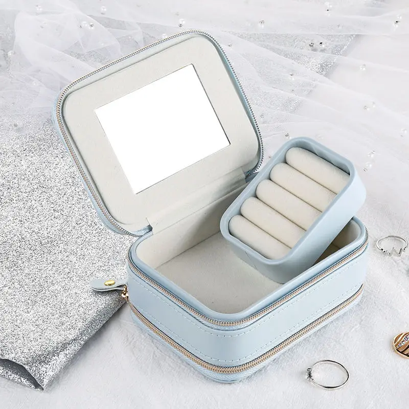 Small Jewelry Storage Box For Travel 2 Colors Jewelry Case Korean Style Earrings Display Organizer Travel Comestic Container
Small Jewelry Storage Box For Travel 2 Colors Jewelry Case Korean Style Earrings Display Organizer Travel Comestic Container