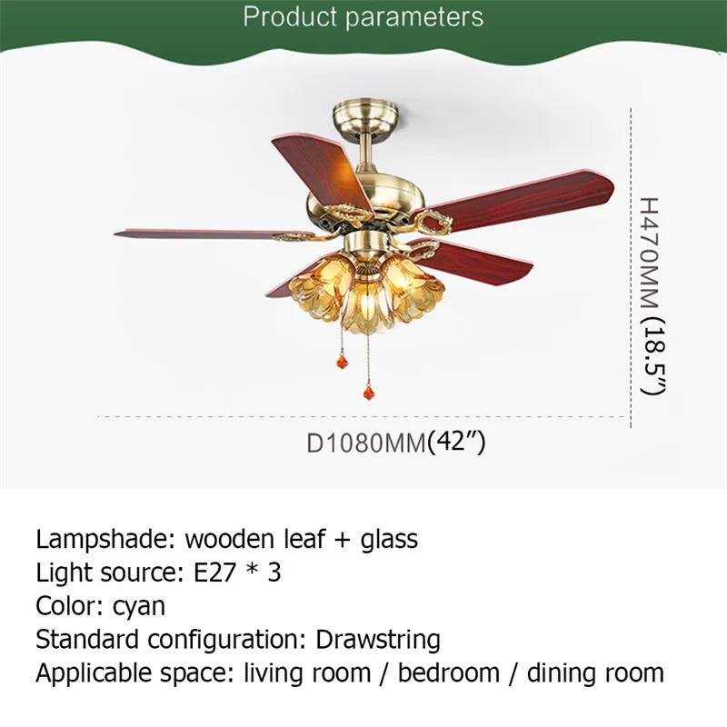 BROTHER Ceiling Fan And Light With Wood Blade 220V 110V Modern Fan Lighting for Home Dining Room Bedroom Restaurant 
BROTHER Ceiling Fan And Light With Wood Blade 220V 110V Modern Fan Lighting for Home Dining Room Bedroom Restaurant