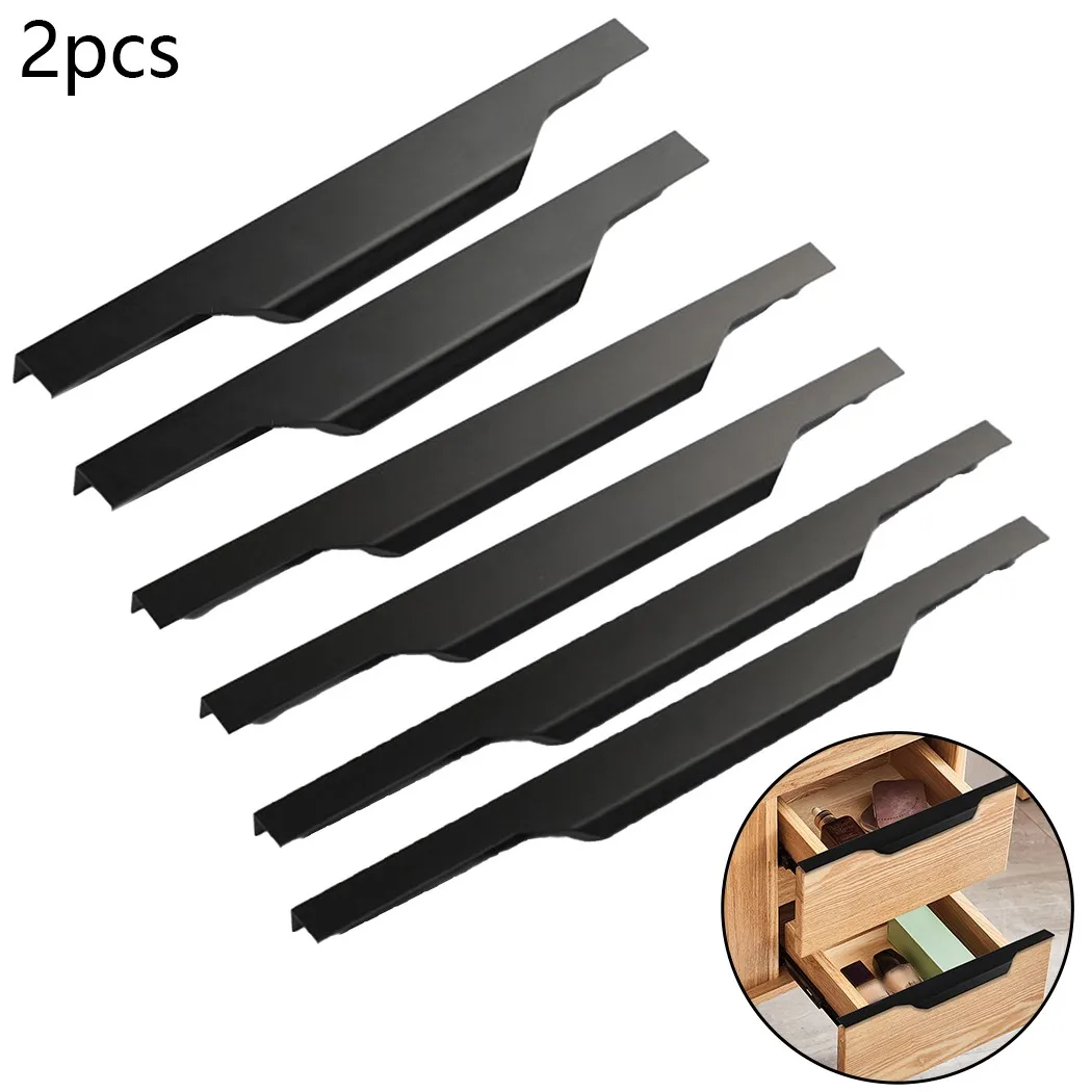 2pcs Invisible Handles Drawer Dark Handle Minimalist Door Black Long Curved Handle Knob Cabinet Closet Hidden Pulls
2pcs Invisible Handles Drawer Dark Handle Minimalist Door Black Long Curved Handle Knob Cabinet Closet Hidden Pulls
