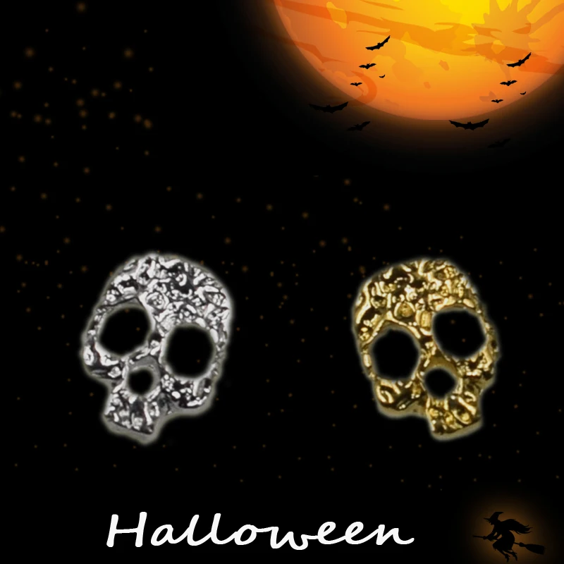 Bling Nail Art Skull Decoration Silver 3d Metal Alloy Nail Charm Rhinestones Nail Art Supplies Halloween Style Manicure in Wheel
Bling Nail Art Skull Decoration Silver 3d Metal Alloy Nail Charm Rhinestones Nail Art Supplies Halloween Style Manicure in Wheel