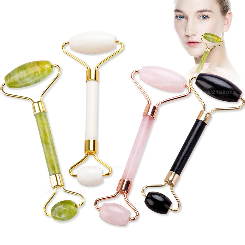 Green Pink Jade Roller Massager For Face Natural Stone Slimming Lift Massage Facial Tools For Chin Neck Beauty Skin Care Tools
Green Pink Jade Roller Massager For Face Natural Stone Slimming Lift Massage Facial Tools For Chin Neck Beauty Skin Care Tools