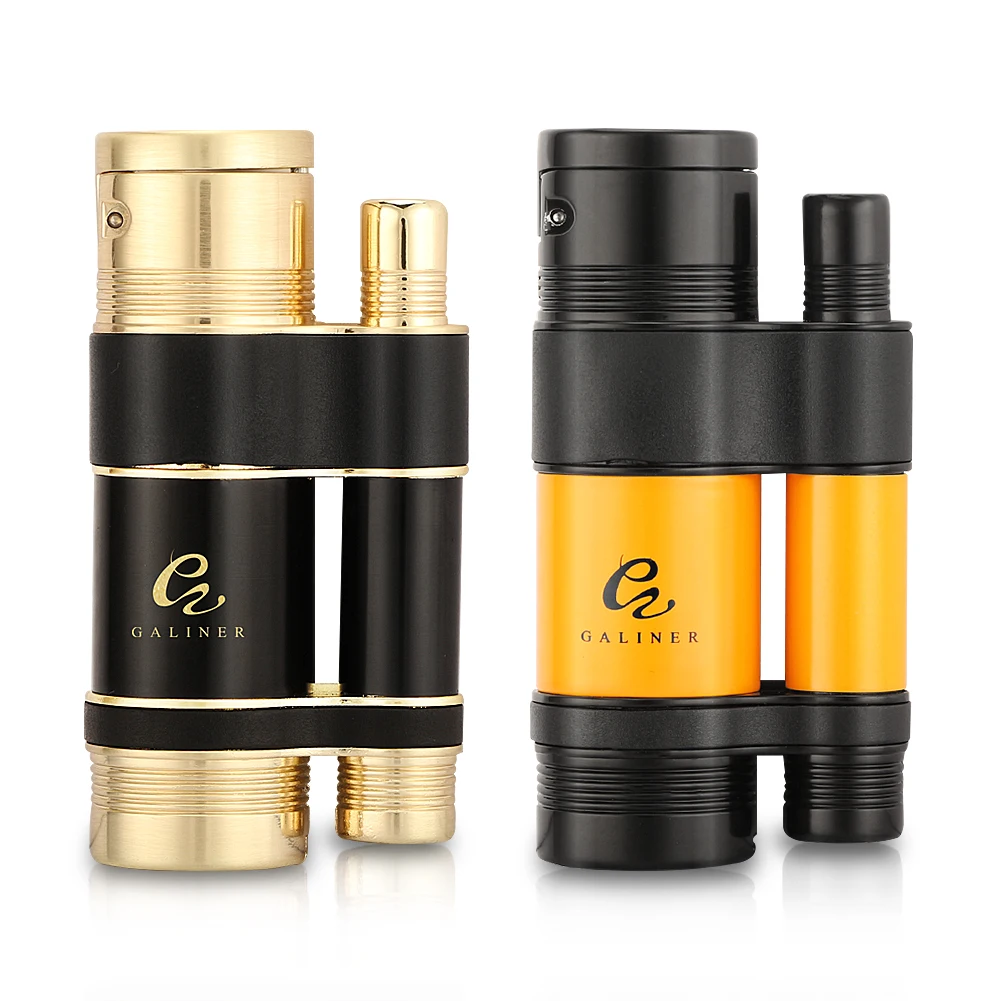 Galiner Metal Portable Cigar Lighter Windproof Refillable Butane Gas Lighter Smoking Gadgets For Man Gift
Galiner Metal Portable Cigar Lighter Windproof Refillable Butane Gas Lighter Smoking Gadgets For Man Gift