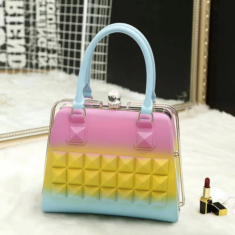 

jelly purse graffiti rainbow bag purses and handbags luxury designer brand bags for women 2020 female Shoulder bag high quality