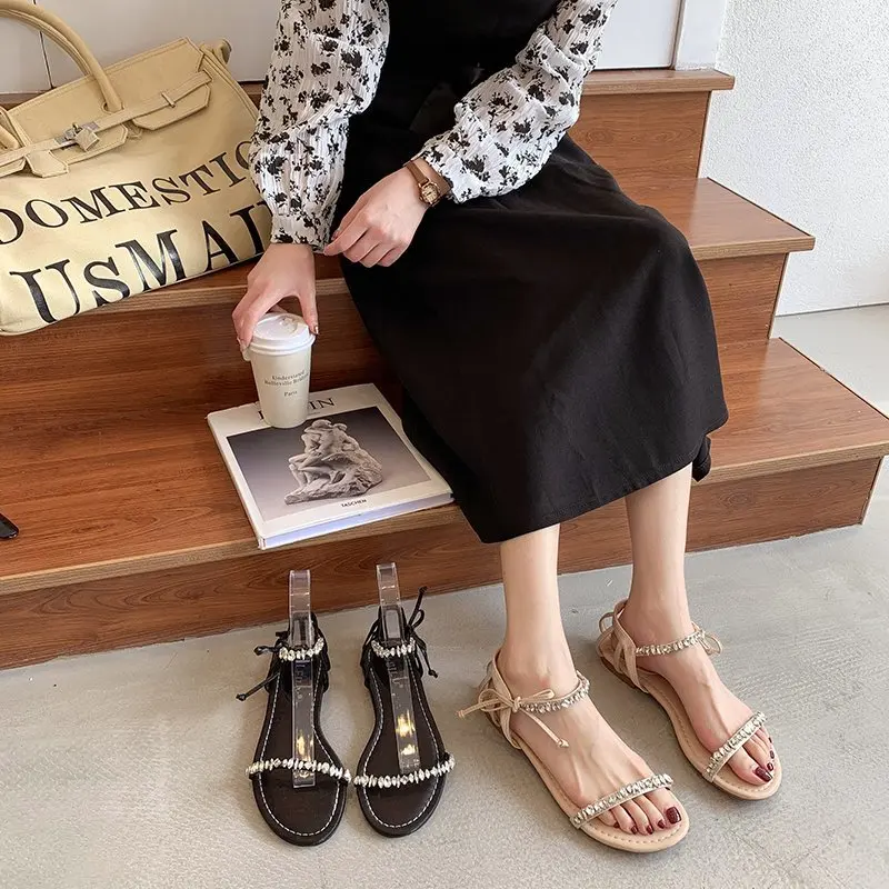 2021 Summer Sale Of Women's Shoes Roman Sandals Suit Female Beige Clear Heels All-Match New Low Gladiator Rhinestone Girls Blac
2021 Summer Sale Of Women's Shoes Roman Sandals Suit Female Beige Clear Heels All-Match New Low Gladiator Rhinestone Girls Blac