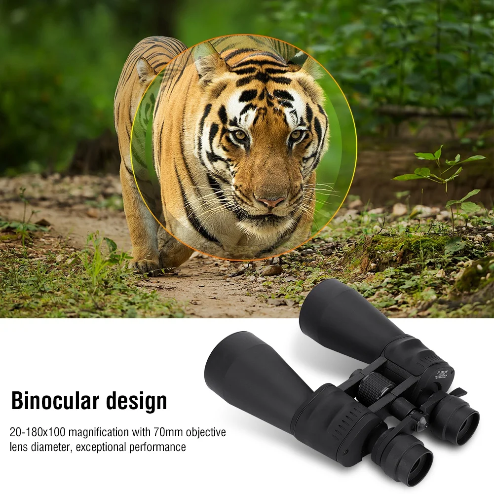20-180X100 Binocular High-Definition Portable High Times Telescope For Outdoor Sport Zoom Telescope Mountain Camping
20-180X100 Binocular High-Definition Portable High Times Telescope For Outdoor Sport Zoom Telescope Mountain Camping