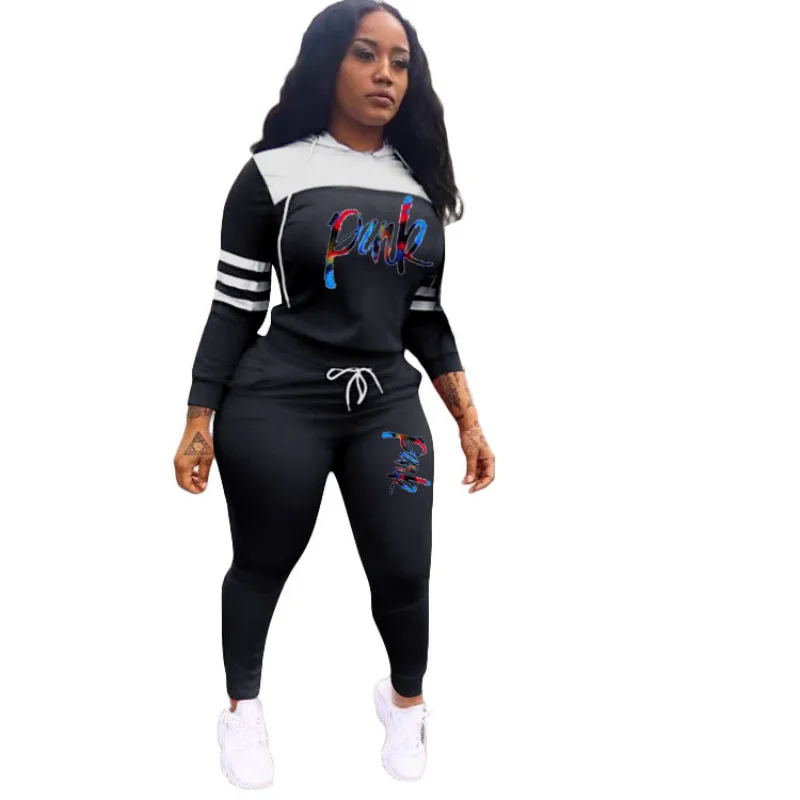 Sports Casual Suit 2 Piece Set Women Spring Autumn Women's Clothing Hooded Embroidered Print Jogging Set Fashion Tracksuit Women
Sports Casual Suit 2 Piece Set Women Spring Autumn Women's Clothing Hooded Embroidered Print Jogging Set Fashion Tracksuit Women