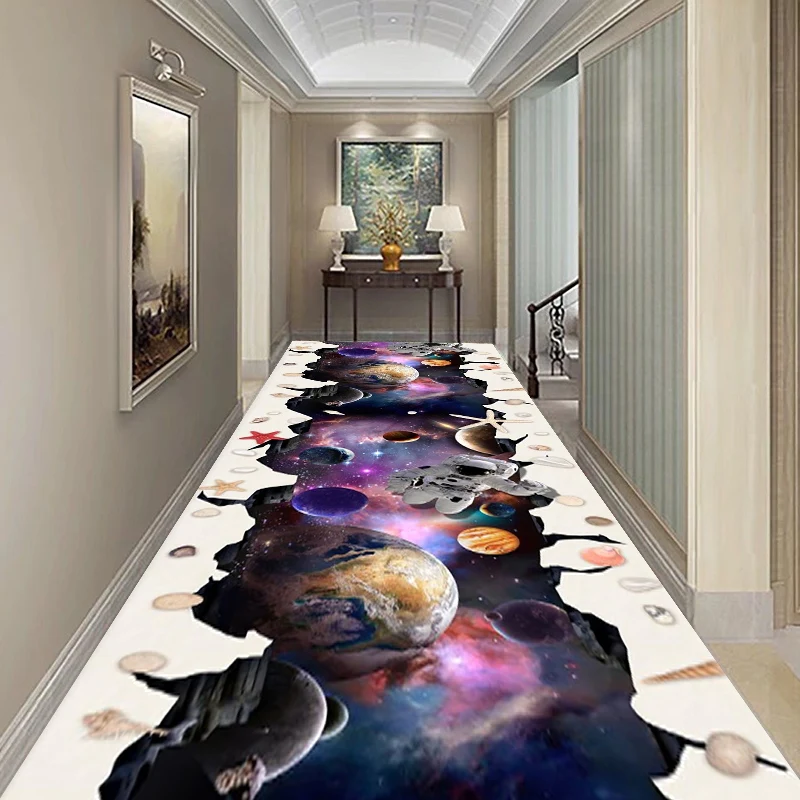 3D Corridor Carpet for Living Room Modern Entrance Doormat Universe Planets Rug for Kitchen Flannel Area Rug for Bed Room 80x200
3D Corridor Carpet for Living Room Modern Entrance Doormat Universe Planets Rug for Kitchen Flannel Area Rug for Bed Room 80x200