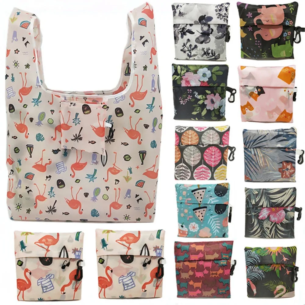 New Flamingo Women Reusable Shopping Bag Foldable Bag Fashion Flower Printing Folding Recycle Handbag Home Organization Tote Bag
New Flamingo Women Reusable Shopping Bag Foldable Bag Fashion Flower Printing Folding Recycle Handbag Home Organization Tote Bag