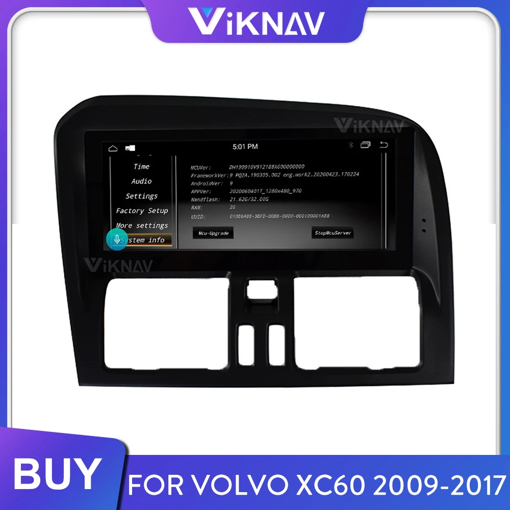 

Автомагнитола для Volvo XC60 2009-2017, мультимедийный проигрыватель, GPS-навигация, магнитофон, 2 Din, экран автомагнитолы
