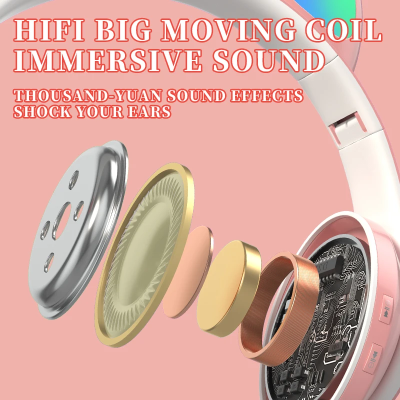 Cat Ears Cute Style Wireless Bluetooth Headband Game Headphone For Grils Gift Colorful BT 5.0 Headset Beauty Bluetooth Headphone
Cat Ears Cute Style Wireless Bluetooth Headband Game Headphone For Grils Gift Colorful BT 5.0 Headset Beauty Bluetooth Headphone