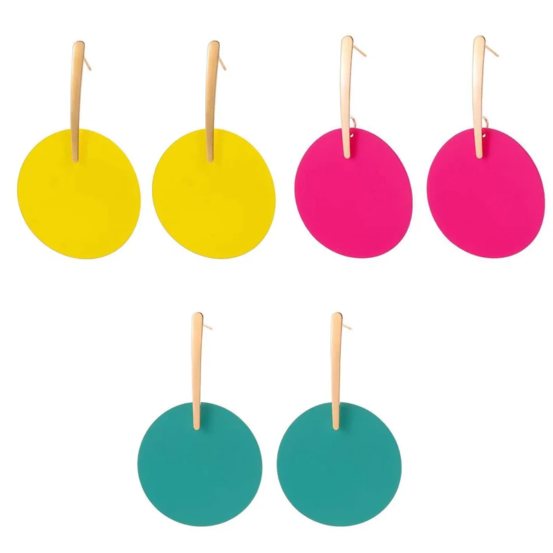 Hanging Dangle Drop Earring Women Chic Vintage Gothic Geometric Round Long Big Colorful Gold Color Earrings
Hanging Dangle Drop Earring Women Chic Vintage Gothic Geometric Round Long Big Colorful Gold Color Earrings