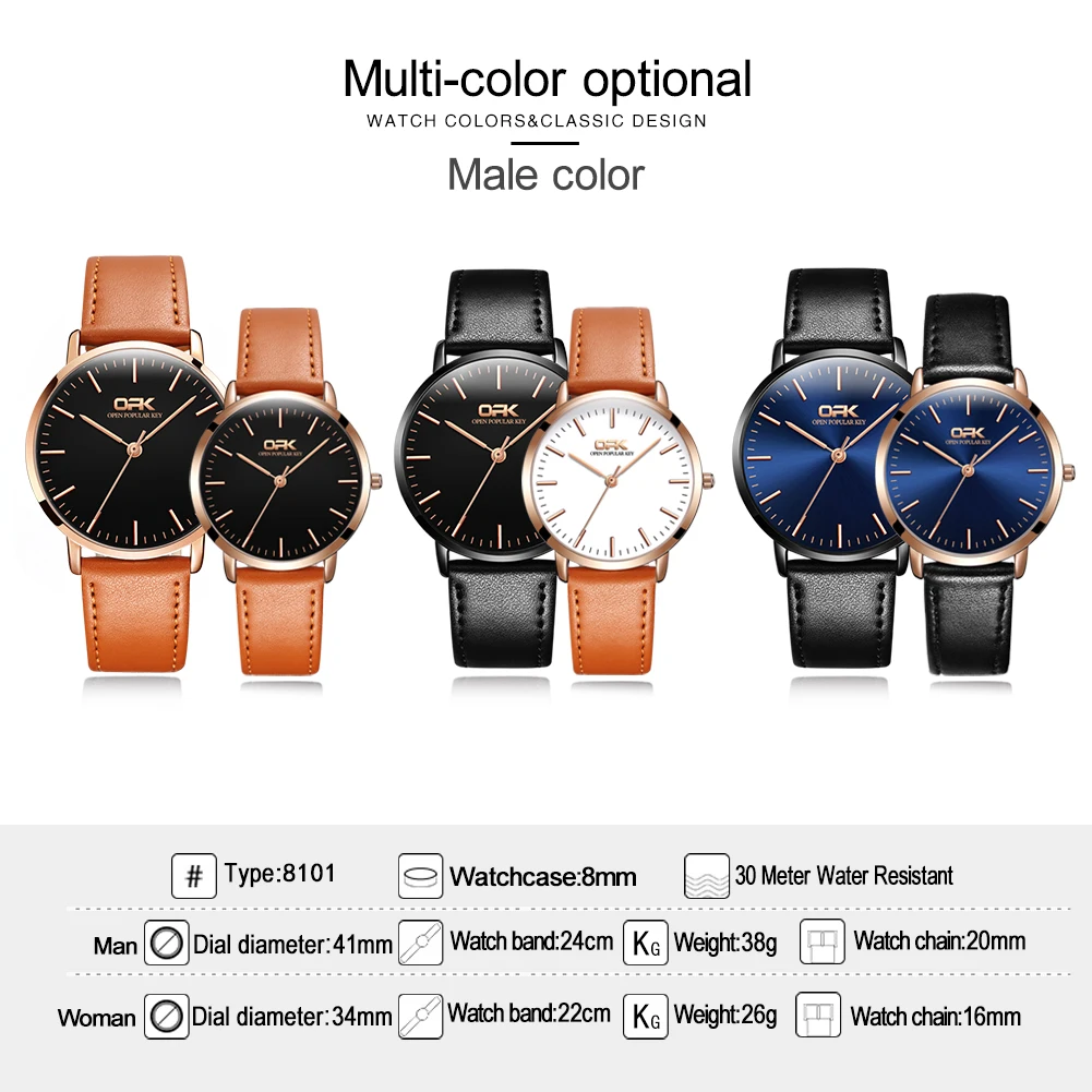 OPK Mens Watch Top Brand Minimalist Fashion Business Caual Classic Leather Band Wristwatch Gifts for Men 
OPK Mens Watch Top Brand Minimalist Fashion Business Caual Classic Leather Band Wristwatch Gifts for Men