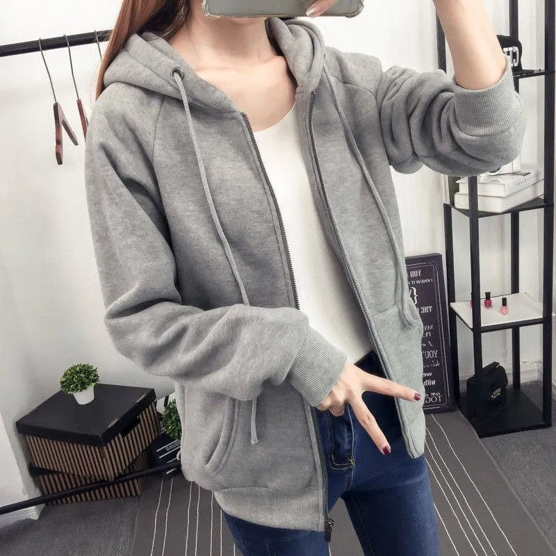 high quality NEW Plush and thickened hooded women's new student oversized zipper coat in autumn and winter 2019 hoodies harajuku
high quality NEW Plush and thickened hooded women's new student oversized zipper coat in autumn and winter 2019 hoodies harajuku