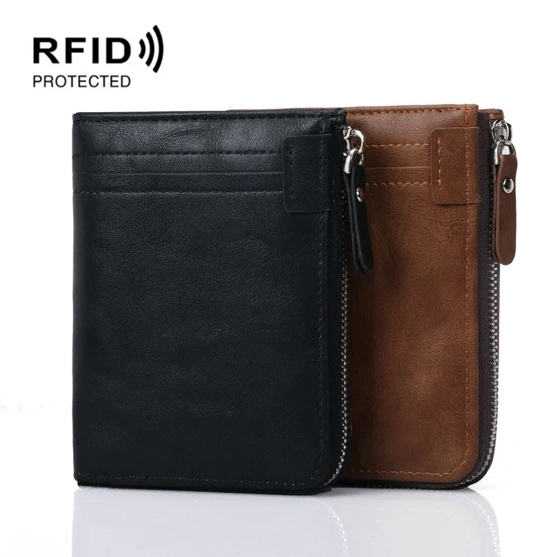 2019 Leather Wallet Women Men Vintage Short Small Bifold Zipper Wallets Purse RFID BLOCKING Card Holder Coin Pocket Bag
2019 Leather Wallet Women Men Vintage Short Small Bifold Zipper Wallets Purse RFID BLOCKING Card Holder Coin Pocket Bag