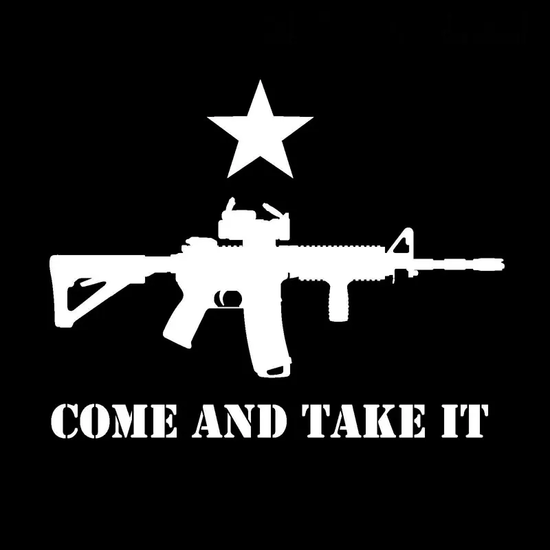 Come and Take It Gun Flag Texas Suv Car Stickers Decals for Car Window Bodywork Car Decorative Interior KK15*12cm
Come and Take It Gun Flag Texas Suv Car Stickers Decals for Car Window Bodywork Car Decorative Interior KK15*12cm