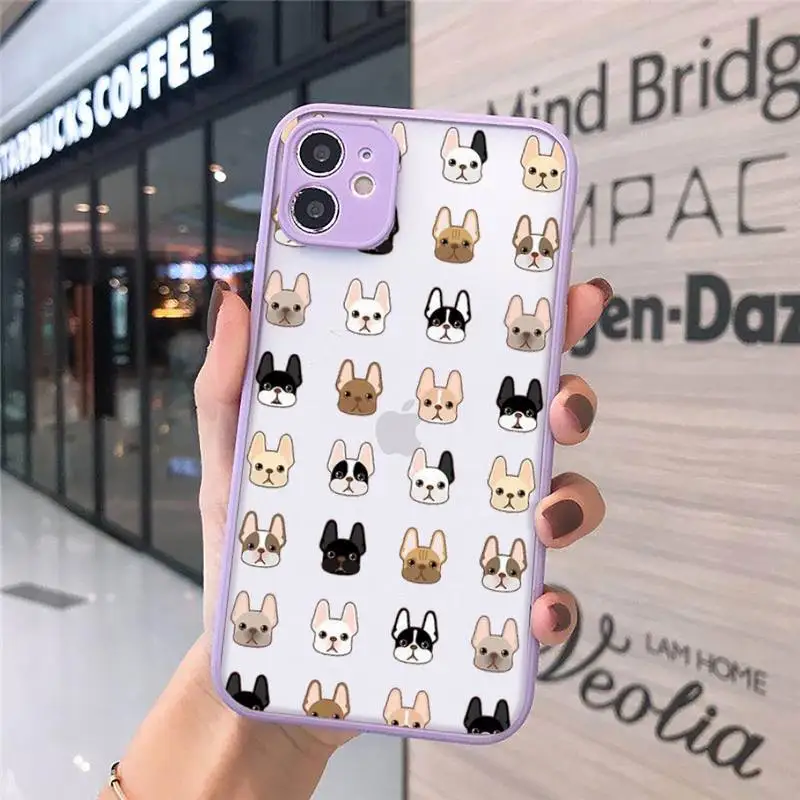 cute Pug French Bulldog Phone Cases matte transparent For iphone 7 8 11 12 plus mini x xs xr pro max cover
cute Pug French Bulldog Phone Cases matte transparent For iphone 7 8 11 12 plus mini x xs xr pro max cover