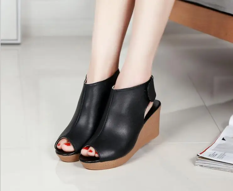 Women Summer Wedge Sandals Female Slope fish mouth Platform Bohemia High Heel Sandals Fashion Ankle Strap Open Toe Ladies Shoes
Women Summer Wedge Sandals Female Slope fish mouth Platform Bohemia High Heel Sandals Fashion Ankle Strap Open Toe Ladies Shoes