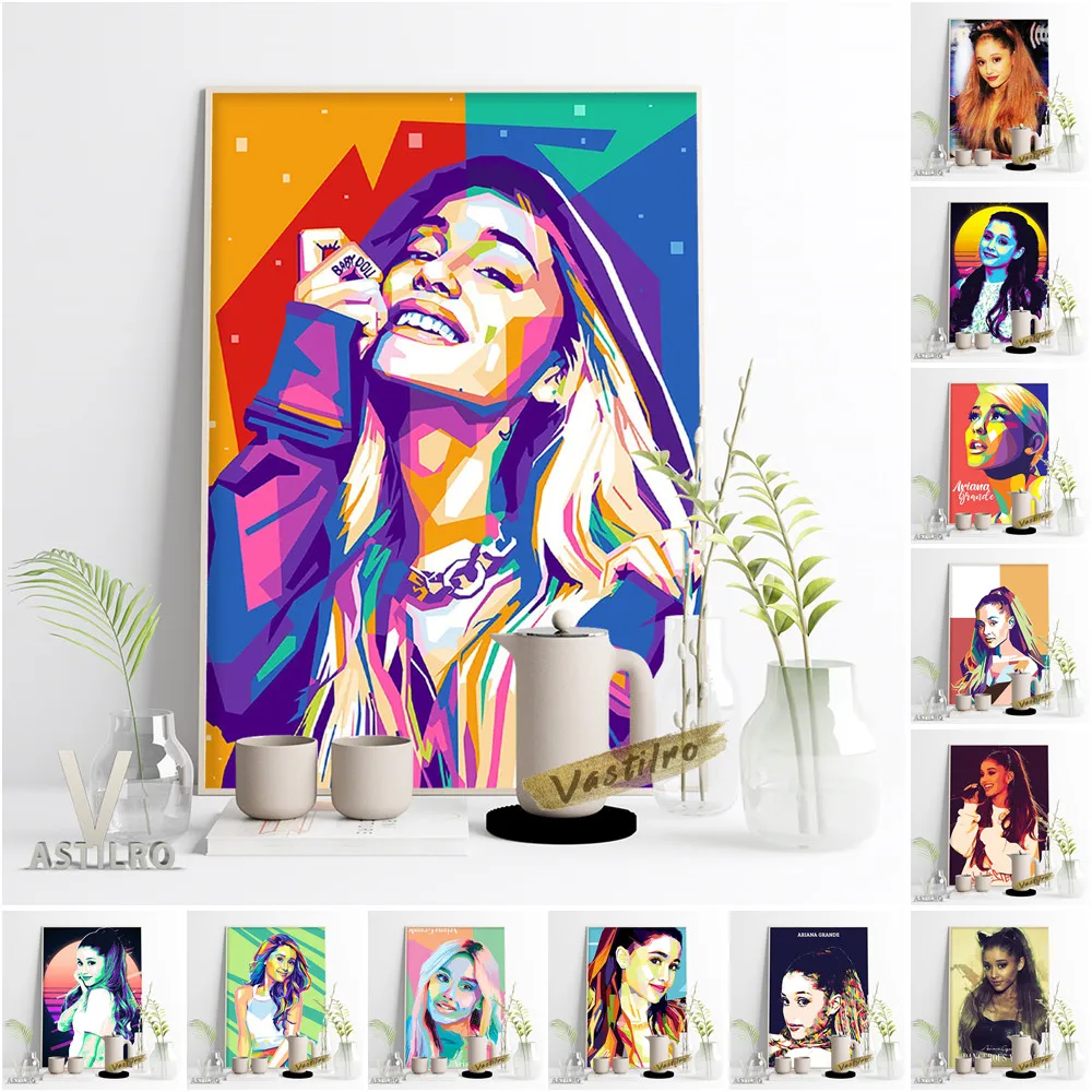 Music Star Ariana Grande Portrait Poster Sexy Girl Canvas Painting Fans Gift Wall Stickers Bar Pub Club Pop Art Home Room Decor
Music Star Ariana Grande Portrait Poster Sexy Girl Canvas Painting Fans Gift Wall Stickers Bar Pub Club Pop Art Home Room Decor