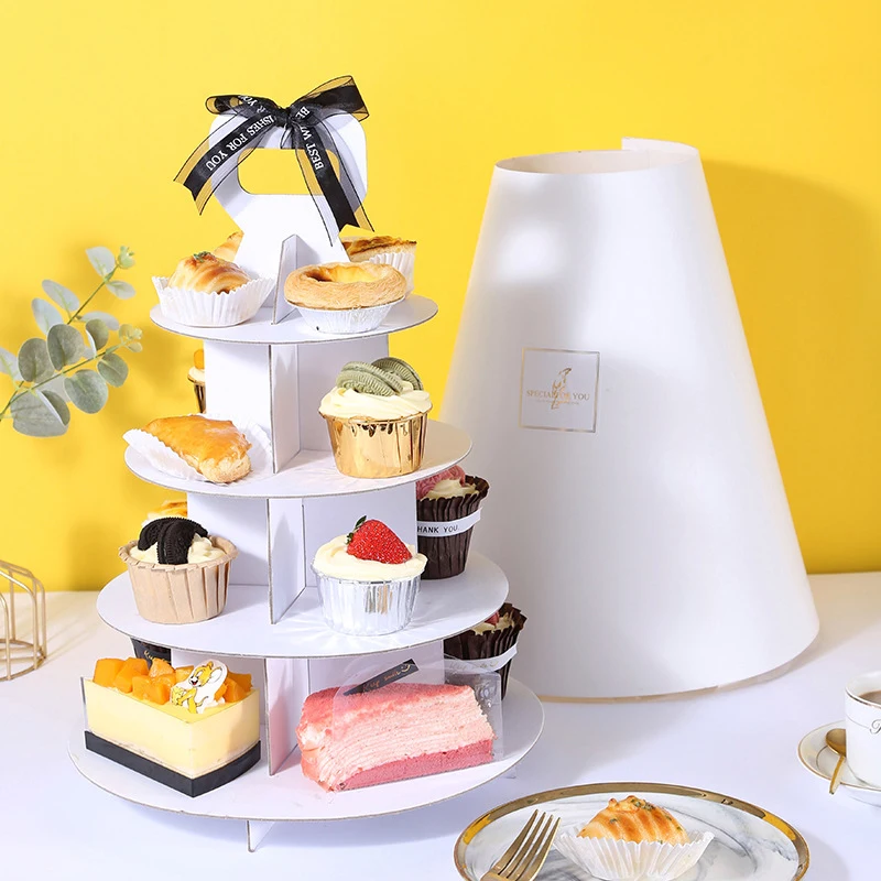 Cupcake Stands Four Layers Shelf Folding Rack Paper Cake Showing Stand Party Cup Cake Shelf Multicolor Gathering Tools 2pcs
Cupcake Stands Four Layers Shelf Folding Rack Paper Cake Showing Stand Party Cup Cake Shelf Multicolor Gathering Tools 2pcs