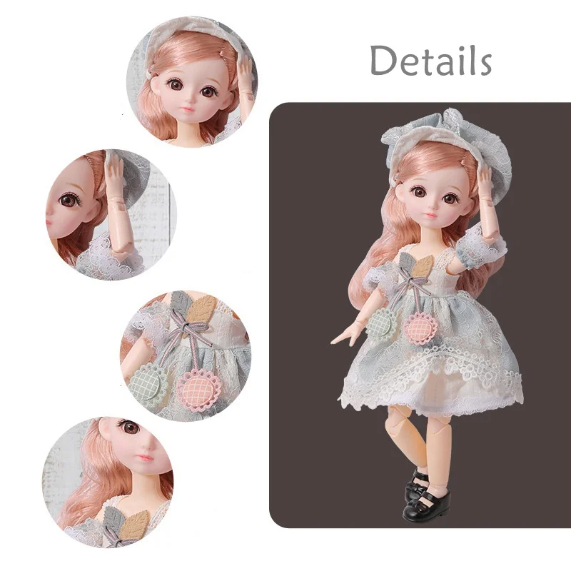 JULY'S SONG 31CM Cute 23 Movable Jointed Dolls Toys With Clothes Outfit Shoes Wig Hair Birthday Gift for Girls Fashion BJD Dolls
JULY'S SONG 31CM Cute 23 Movable Jointed Dolls Toys With Clothes Outfit Shoes Wig Hair Birthday Gift for Girls Fashion BJD Dolls