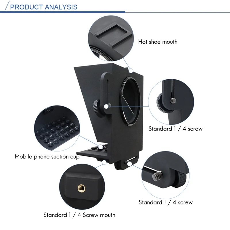 Portable Small Teleprompter Smart Phone Teleprompter, Mobile Phone Teleprompter for News Real-Time Interview
Portable Small Teleprompter Smart Phone Teleprompter, Mobile Phone Teleprompter for News Real-Time Interview