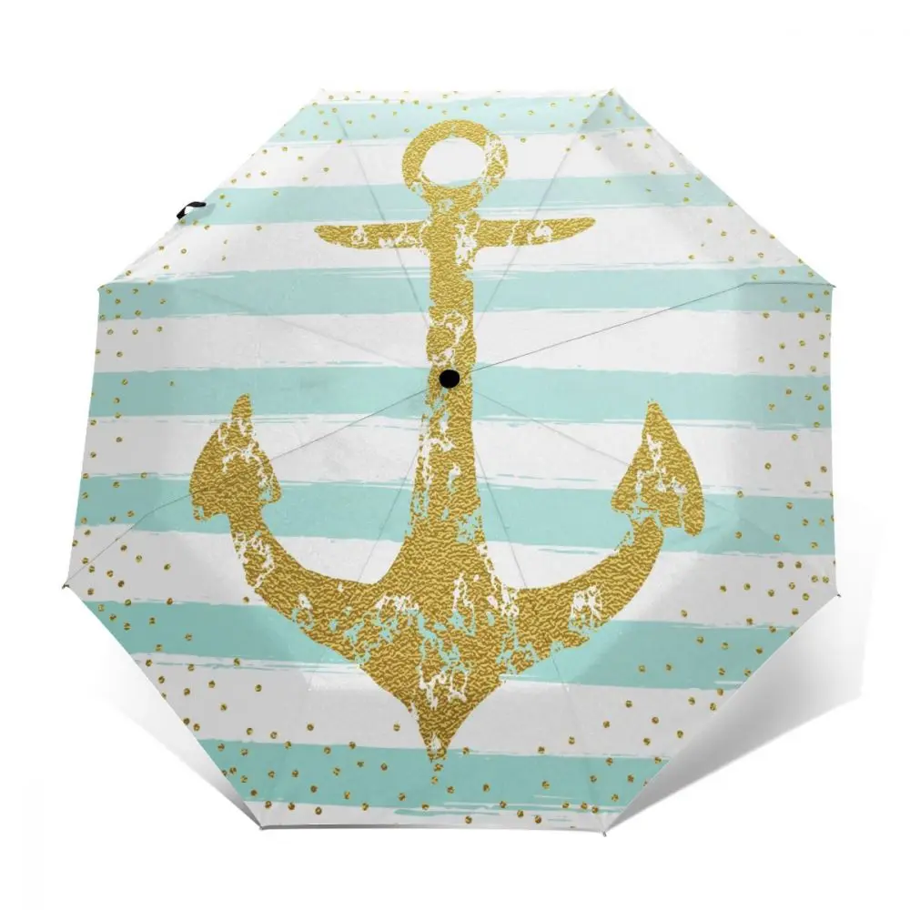 Sunny Umbrella Gold Anchor Dots Automatic folding portable men women umbrella Sunscreen rain Windproof beach parasol
Sunny Umbrella Gold Anchor Dots Automatic folding portable men women umbrella Sunscreen rain Windproof beach parasol