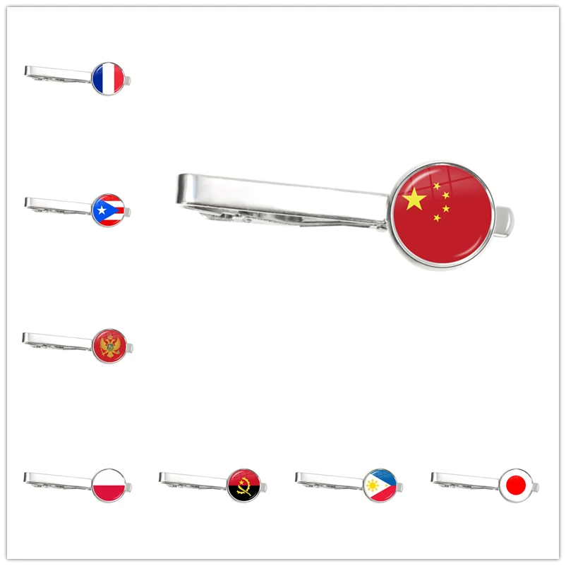 France Poland Puerto Rico Montenegro China Angola Senegal Philippines Japan Nation Flag Glass Silver Tie Clip For Male Gentleman
France Poland Puerto Rico Montenegro China Angola Senegal Philippines Japan Nation Flag Glass Silver Tie Clip For Male Gentleman