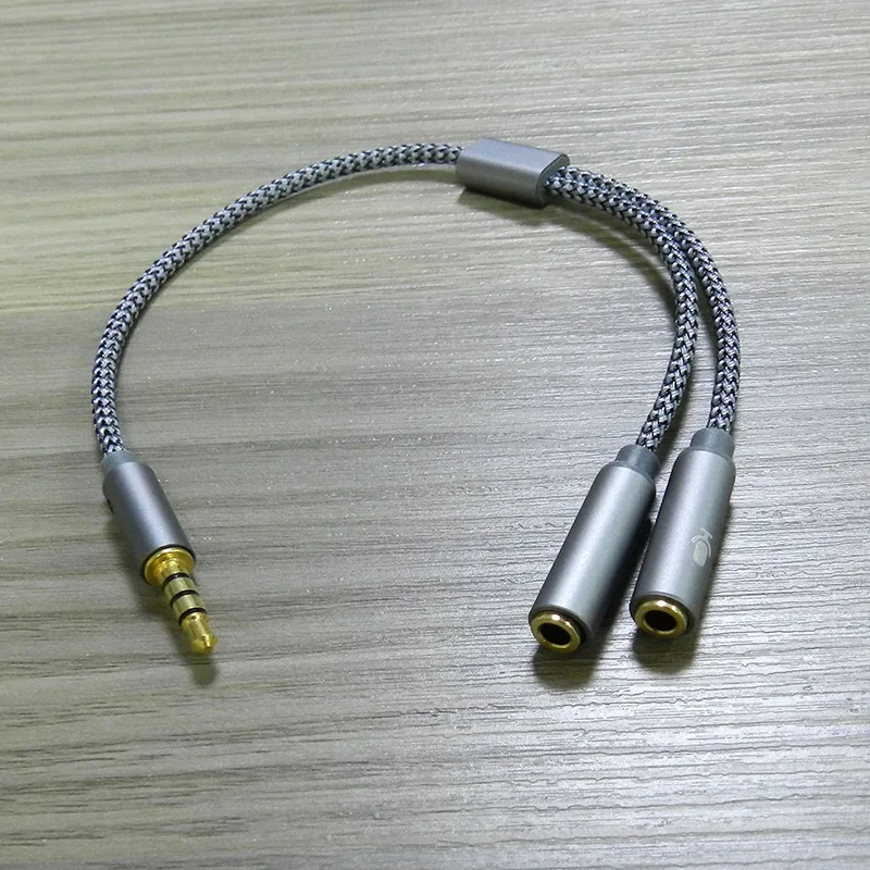 2 in 1 Audio Splitter Cable for Computer Jack 3.5mm 1 Male To 2 Female Mic Y Splitter AUX Cable Headset Splitter Adapter cables
2 in 1 Audio Splitter Cable for Computer Jack 3.5mm 1 Male To 2 Female Mic Y Splitter AUX Cable Headset Splitter Adapter cables