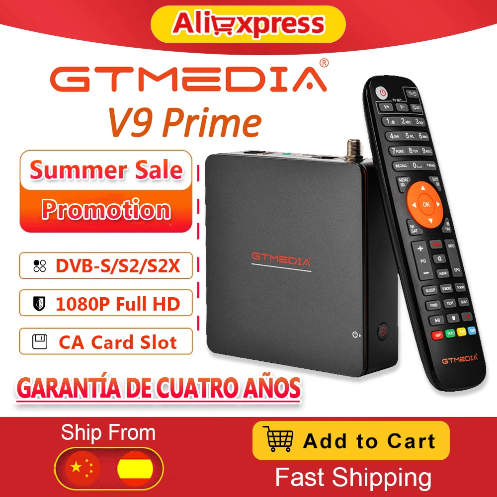 1080P GTmedia V9 Prime DVB S2 спутниковый ресивер аналогичный V8X обновление V8 Nova Встроенный Wi