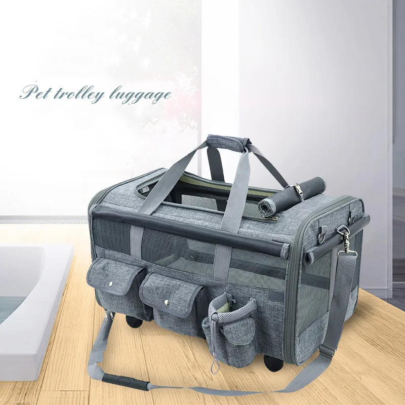 High-quality Detachable Universal Wheel Foldable Travel Cat Bag Hold 15kg Pet Tug Pet Bag Kennel Cat Nest Pets Carry Bag
High-quality Detachable Universal Wheel Foldable Travel Cat Bag Hold 15kg Pet Tug Pet Bag Kennel Cat Nest Pets Carry Bag