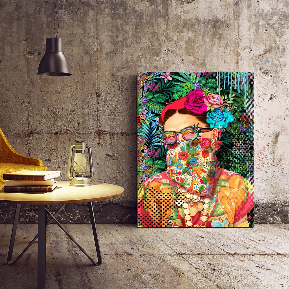Street Graffiti Art Posters Wall Canvas Art Print on the Wall Fashion Girl with Glasses and Mask Painting for Living Room Decor
Street Graffiti Art Posters Wall Canvas Art Print on the Wall Fashion Girl with Glasses and Mask Painting for Living Room Decor