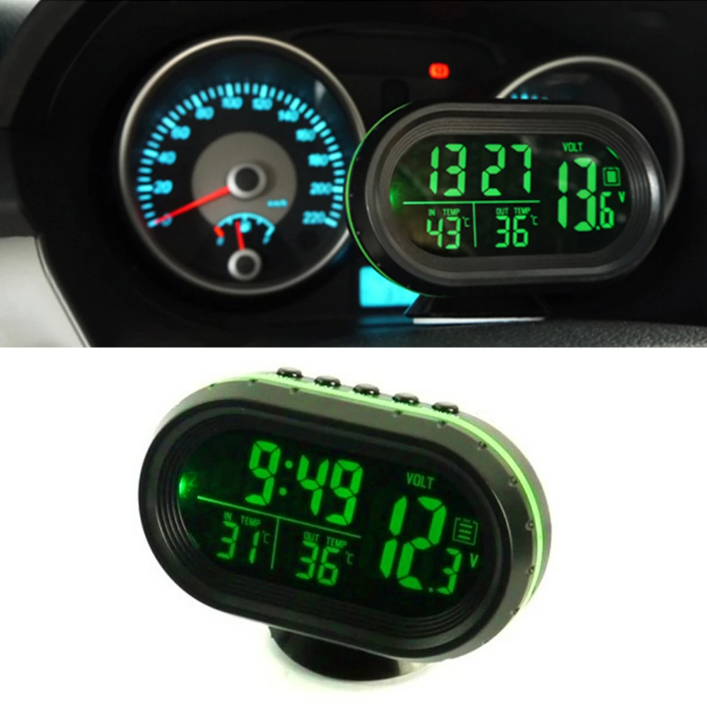 12V Car Digital Clock and Temperature Volmeter Thermometer Dashboard Car Clock LCD Display with Backlit Voltage Tester
12V Car Digital Clock and Temperature Volmeter Thermometer Dashboard Car Clock LCD Display with Backlit Voltage Tester