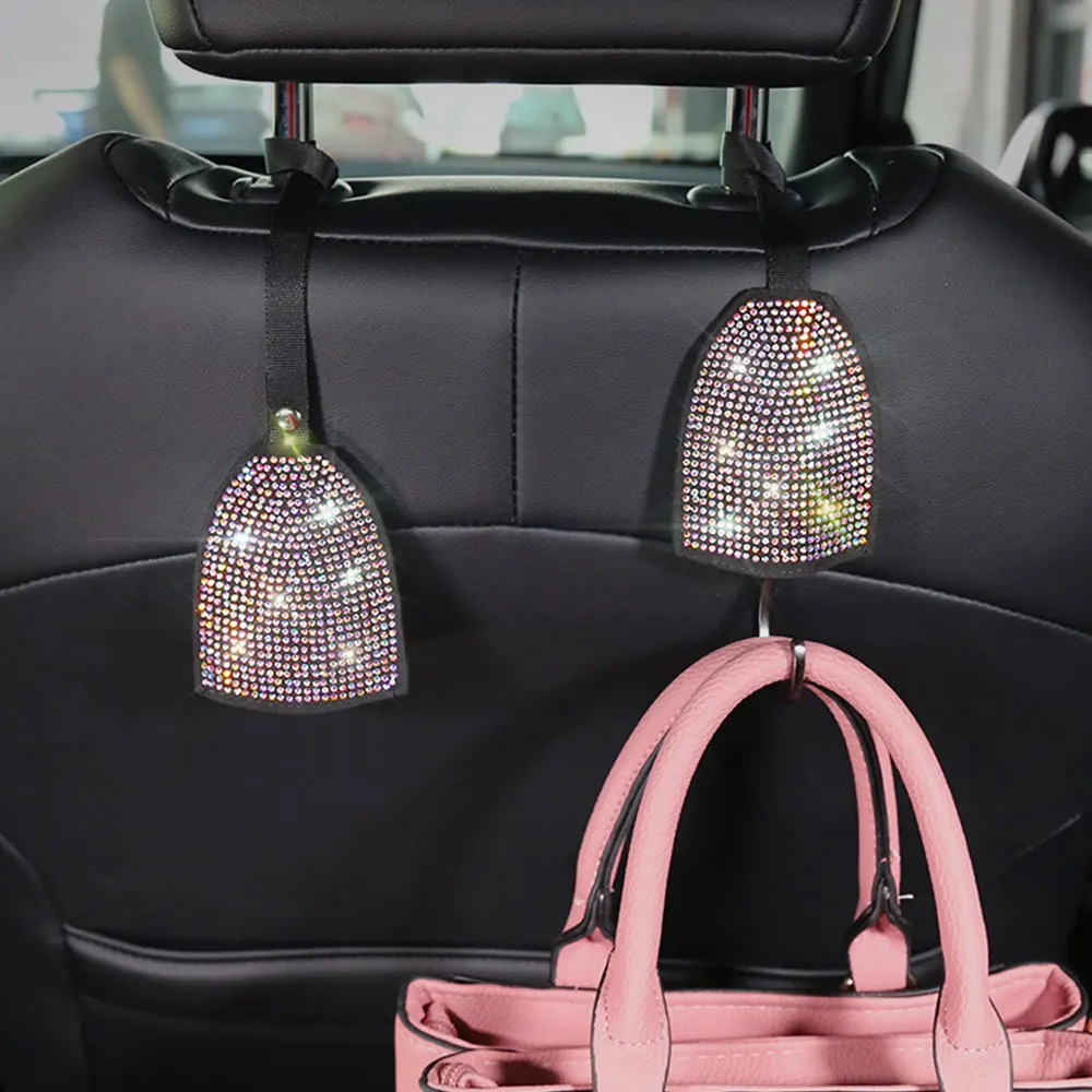 TIOODRE Car Back Seat Hidden Hook Headrest Hanger Luster Crystal Diamond Car Decor Automotive interior accessories for Women
TIOODRE Car Back Seat Hidden Hook Headrest Hanger Luster Crystal Diamond Car Decor Automotive interior accessories for Women