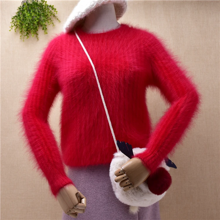 ladies women fashion hairy fluffy christmas red mink cashmere knitting slim blouses pullover angora fur jumper sweater pull tops
ladies women fashion hairy fluffy christmas red mink cashmere knitting slim blouses pullover angora fur jumper sweater pull tops