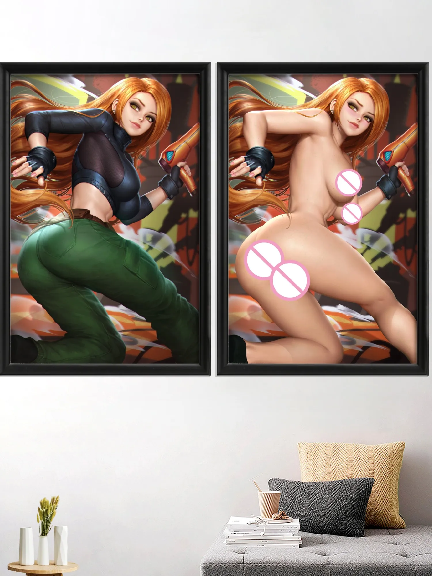 Kim Anime Kawaii Sexy Nude Girl Shego Cartoon Art-Poster Living-Bedroom Wall Silk Picture Prints Custom Home Decor Decoration
Kim Anime Kawaii Sexy Nude Girl Shego Cartoon Art-Poster Living-Bedroom Wall Silk Picture Prints Custom Home Decor Decoration
