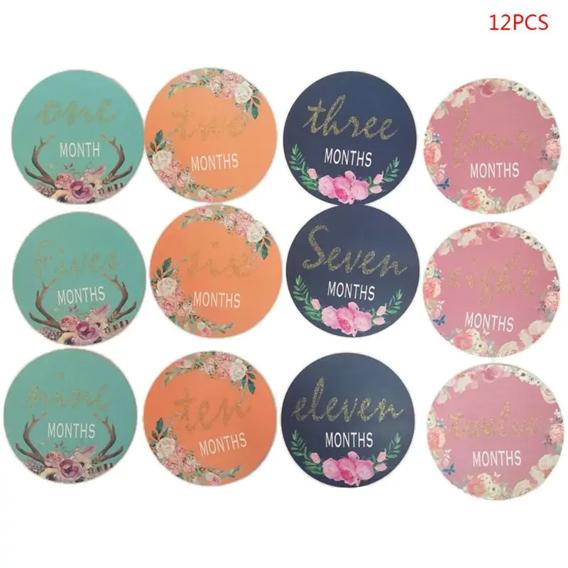 12 Pcs/set Baby Girls Boys Milestone Stickers 12 Monthly Photo Picture Props K1MA
12 Pcs/set Baby Girls Boys Milestone Stickers 12 Monthly Photo Picture Props K1MA