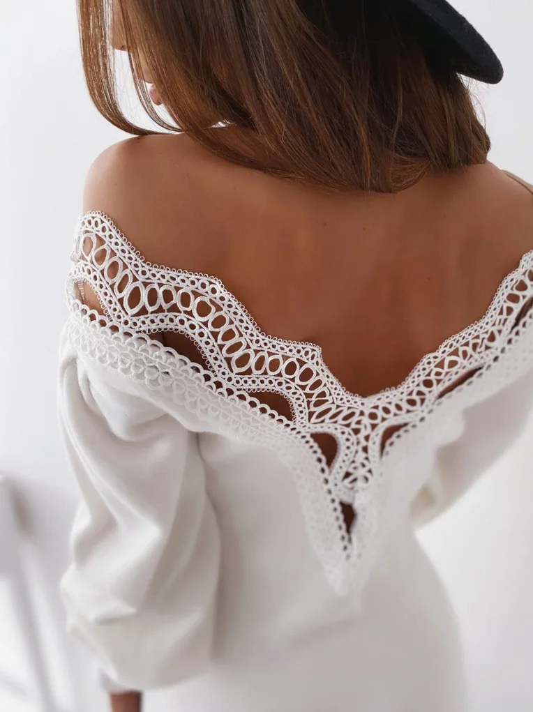2020 Sexy Backless Lace Women Dresses Autumn V Neck Lantern Long Sleeve Bodycon Dress Ladies Slim Wrap Party Mini Dress Femme
2020 Sexy Backless Lace Women Dresses Autumn V Neck Lantern Long Sleeve Bodycon Dress Ladies Slim Wrap Party Mini Dress Femme