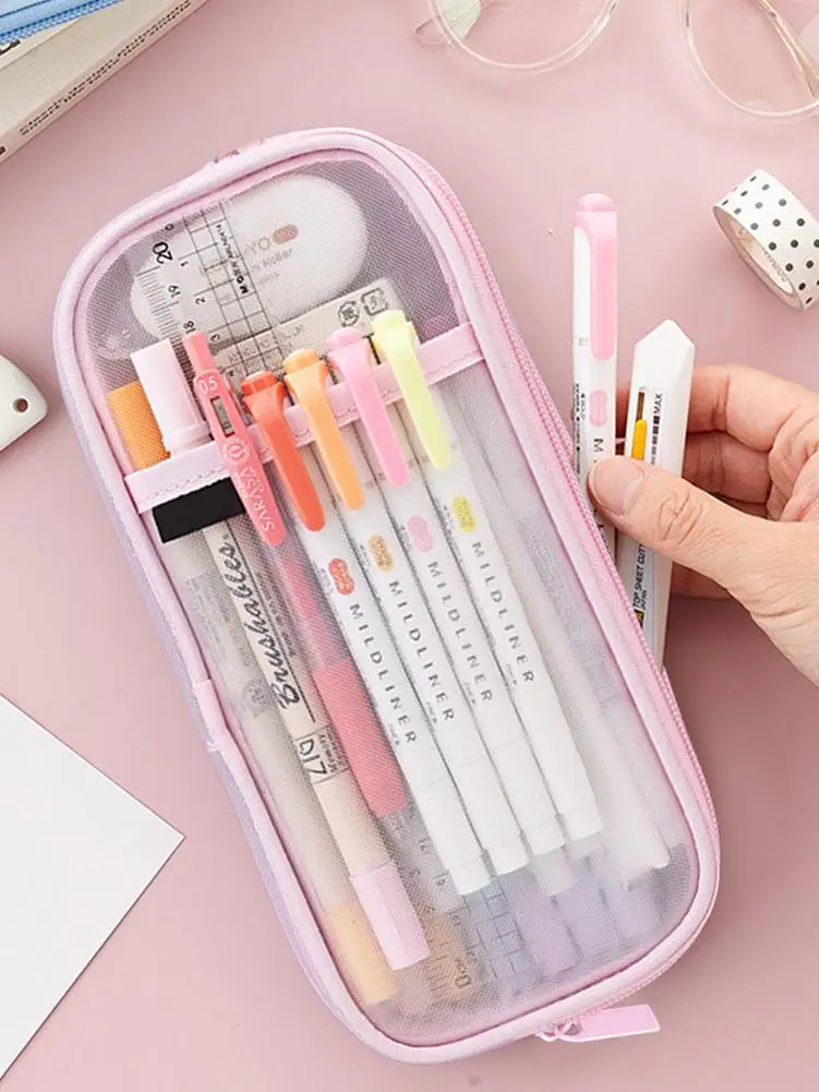 Portable Pencil Case School Supplies Storage Bag Pencil bag Student Pen Bag Simple Pen Case Kid Stationery Bag Transparent Pouch
Portable Pencil Case School Supplies Storage Bag Pencil bag Student Pen Bag Simple Pen Case Kid Stationery Bag Transparent Pouch