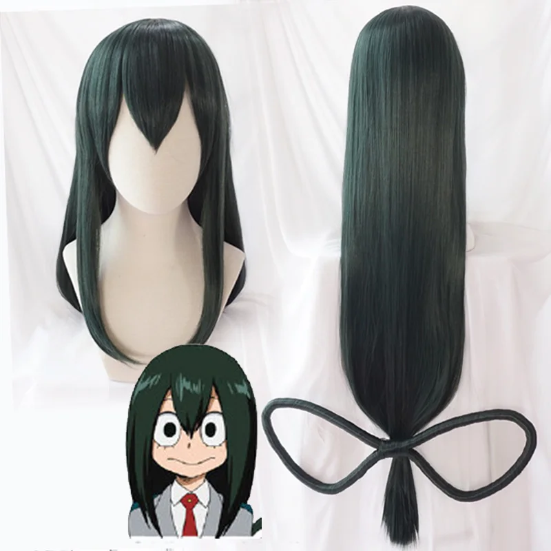New 100cm/39.37inch My Hero Hero Academia Tsuyu Asui Cosplay Wigs Long Dark green Synthetic Hair Perucas Cosplay Wig+Hairnet
New 100cm/39.37inch My Hero Hero Academia Tsuyu Asui Cosplay Wigs Long Dark green Synthetic Hair Perucas Cosplay Wig+Hairnet