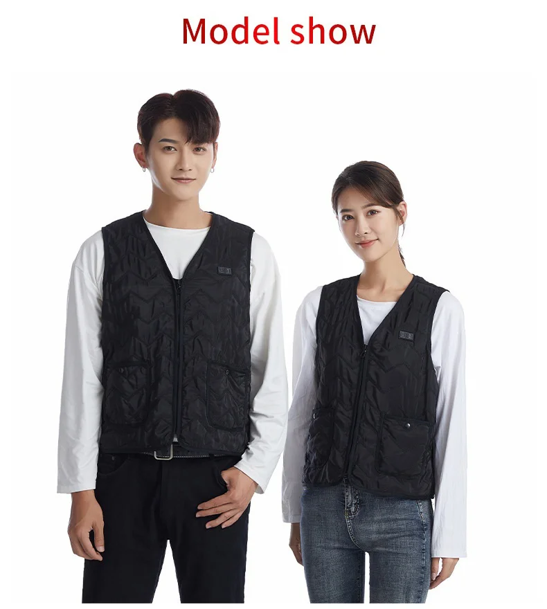 New V-neck Smart Vest Heated Jackets Warm Sprots Thermal Coat Clothes USB Men's Women's Winter Outdoor Electric Heatable Jackets
New V-neck Smart Vest Heated Jackets Warm Sprots Thermal Coat Clothes USB Men's Women's Winter Outdoor Electric Heatable Jackets