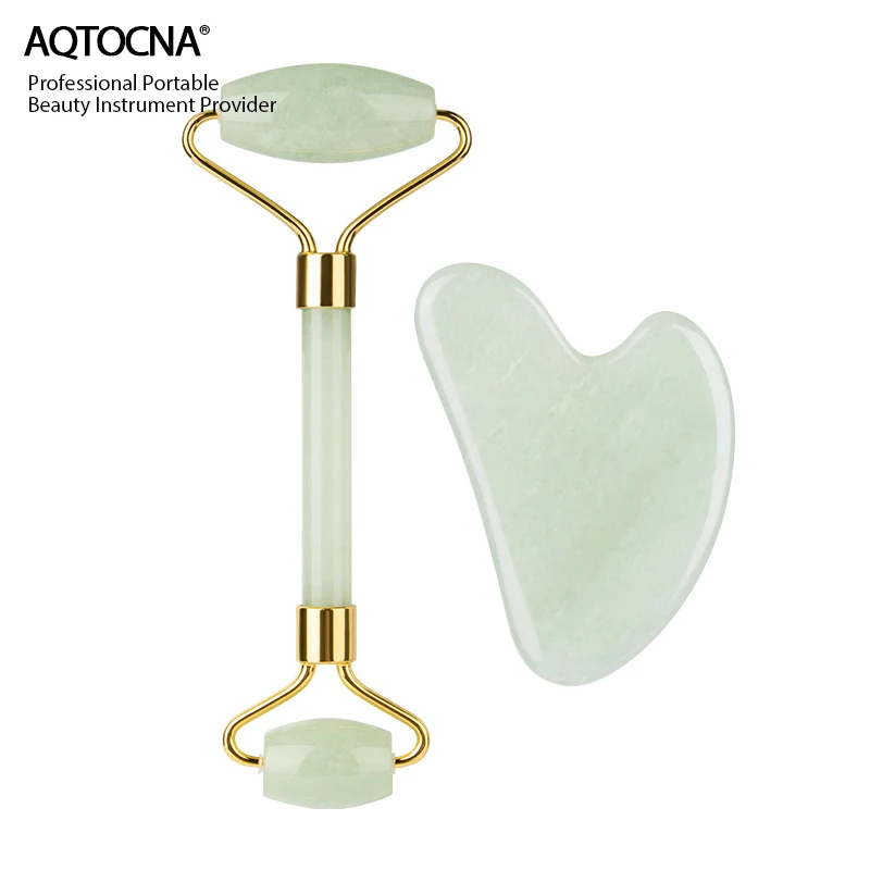AQTOCNA Face Jade Roller Facial Lifting Massager Skin Care Natural GuaSha Scraper Body Back Beauty Slimming Massagers Roller Set
AQTOCNA Face Jade Roller Facial Lifting Massager Skin Care Natural GuaSha Scraper Body Back Beauty Slimming Massagers Roller Set