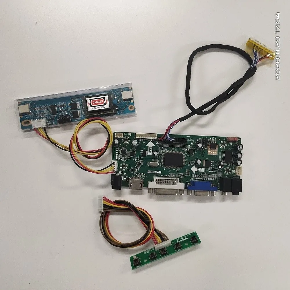 Комплект для LTM200KT03/LTM200KT03 B/403 2 лампы совместимому с HDMI + DVI VGA ЖК дисплей 1600x900 30pin
