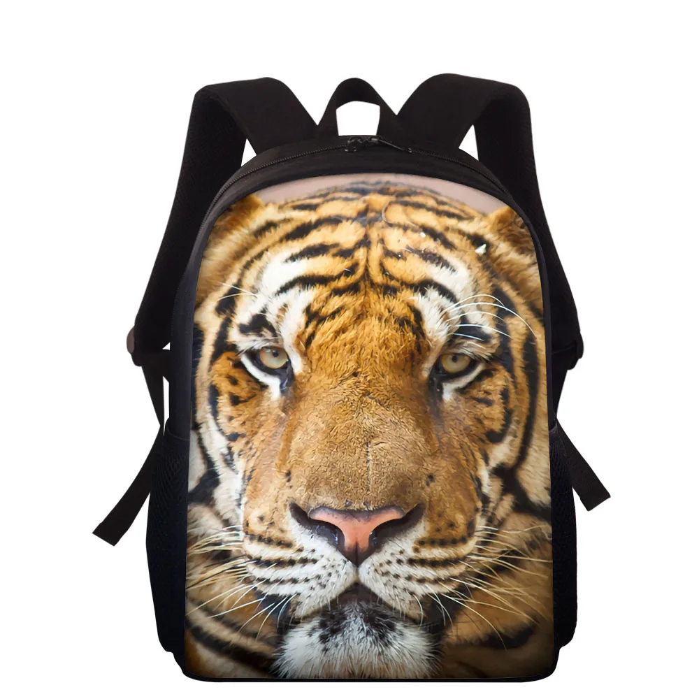 Cool Tiger Head Print Kids Backpack For Boys Girls School Bags Unique Bagpack Children Book Bag Custom Mochilas Escolares | Багаж и сумки