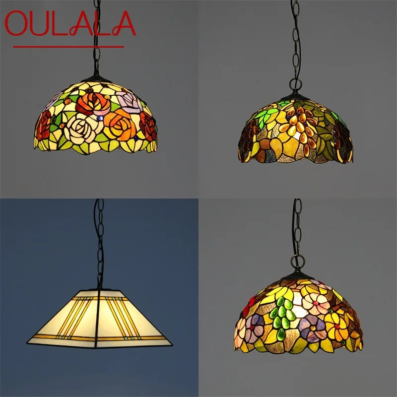 OULALA Tiffany Pendant Light Contemporary Creative Colorful Lamp Fixtures Decorative For Home Dining Room
OULALA Tiffany Pendant Light Contemporary Creative Colorful Lamp Fixtures Decorative For Home Dining Room