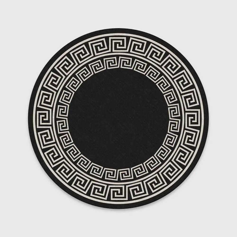 Geometric black and white round living room bedroom bathroom non-slip carpet children's room balcony washing machine floor mat
Geometric black and white round living room bedroom bathroom non-slip carpet children's room balcony washing machine floor mat