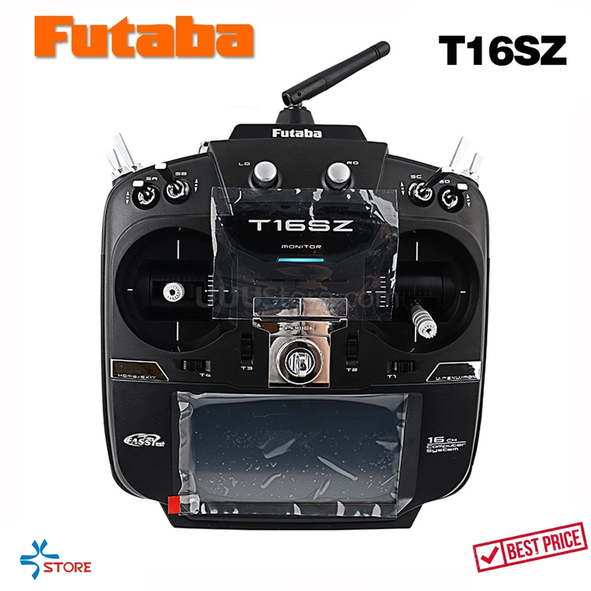 Original Futaba 16SZ 2.4GHz FASST Transmitter Remote Control (Ni-MH) R7108SB receiver RC Radio for Airplanes Helis RC FPV Drones
Original Futaba 16SZ 2.4GHz FASST Transmitter Remote Control (Ni-MH) R7108SB receiver RC Radio for Airplanes Helis RC FPV Drones